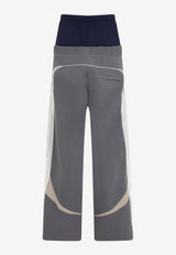 Cut-Up Track Pants