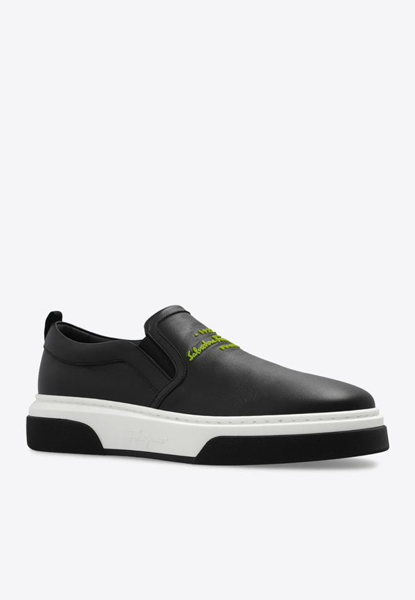 Cassina Slip-On Leather Sneakers