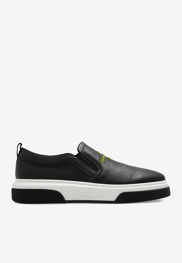 Cassina Slip-On Leather Sneakers