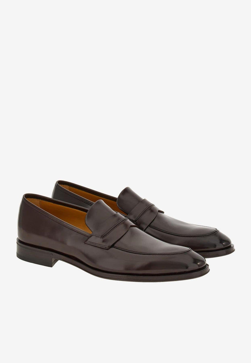 Felipe Penny Loafers in Leather