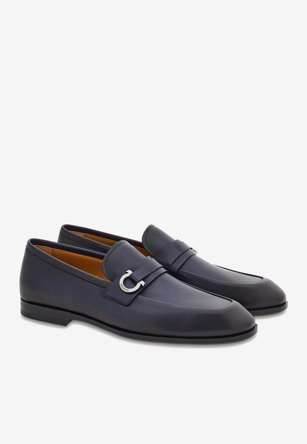 Florio Gancini Leather Loafers