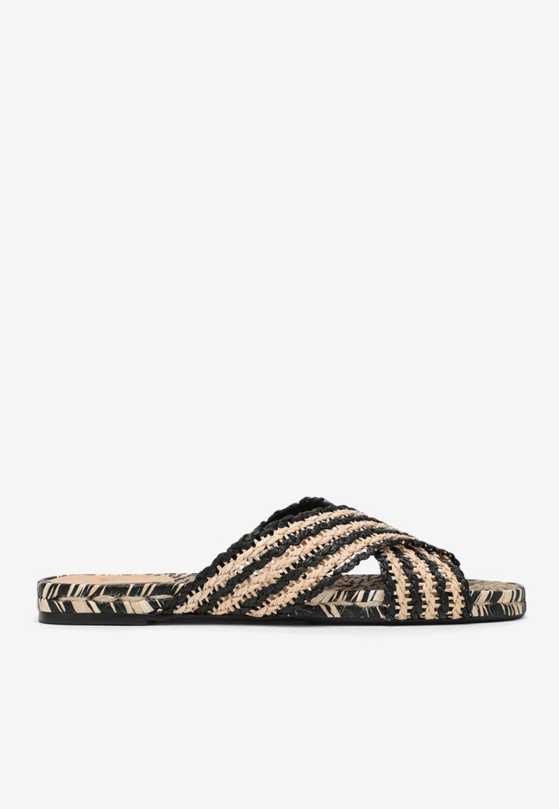 Palmera Criss-Crossed Straps Slides