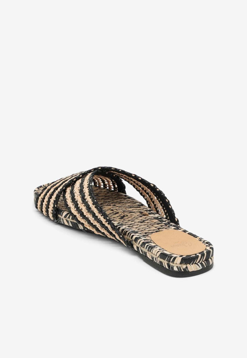 Palmera Criss-Crossed Straps Slides