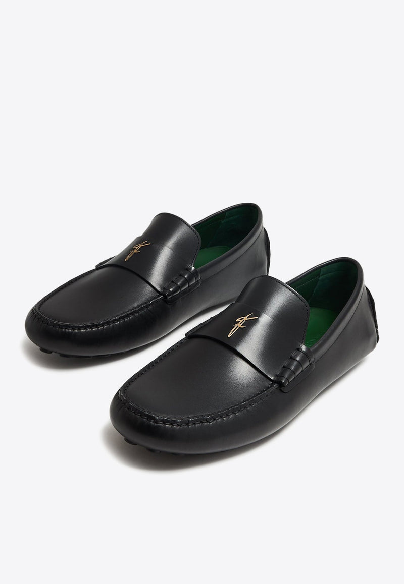 Grazioso Logo Leather Loafers