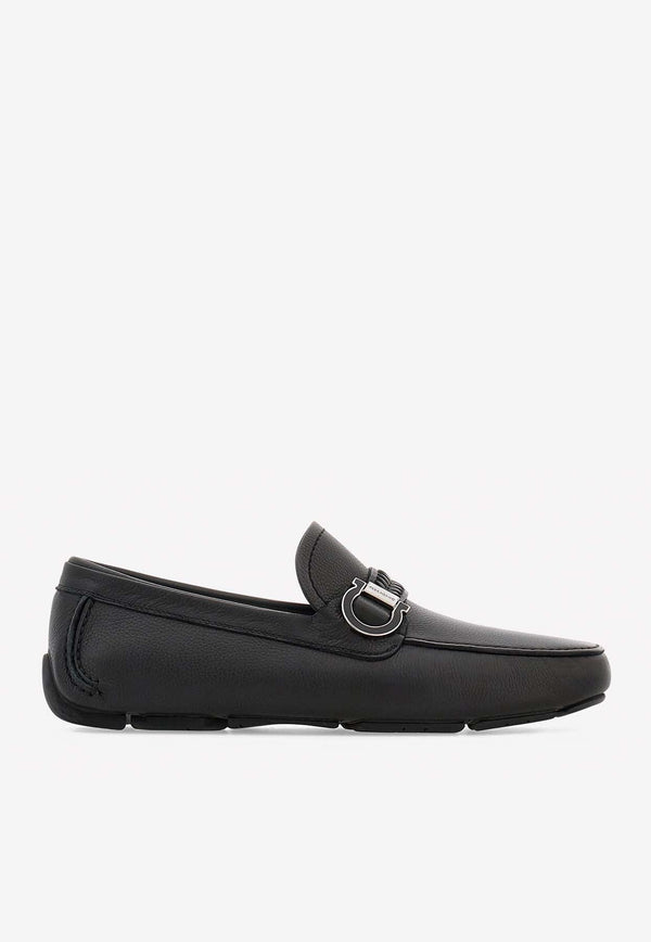 Calipso Gancini Leather Loafers