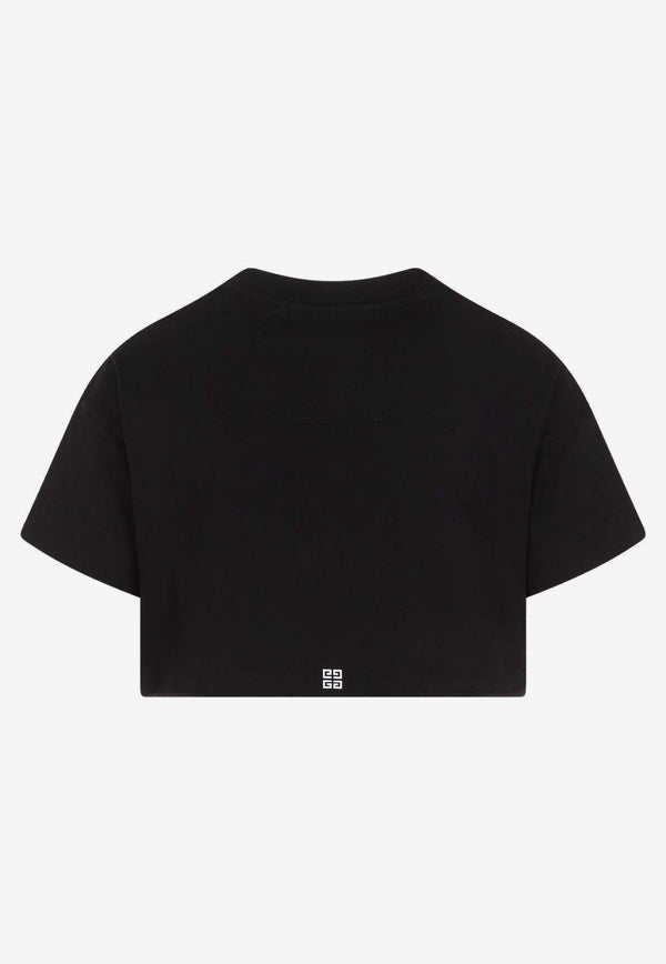 Logo Print Cropped T-shirt