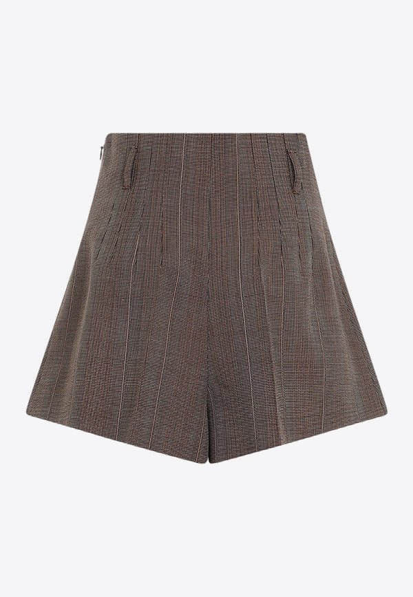 High-Waist Shorts in Wool