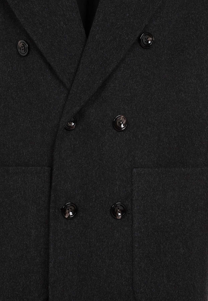 Double-Breasted Wool Coat