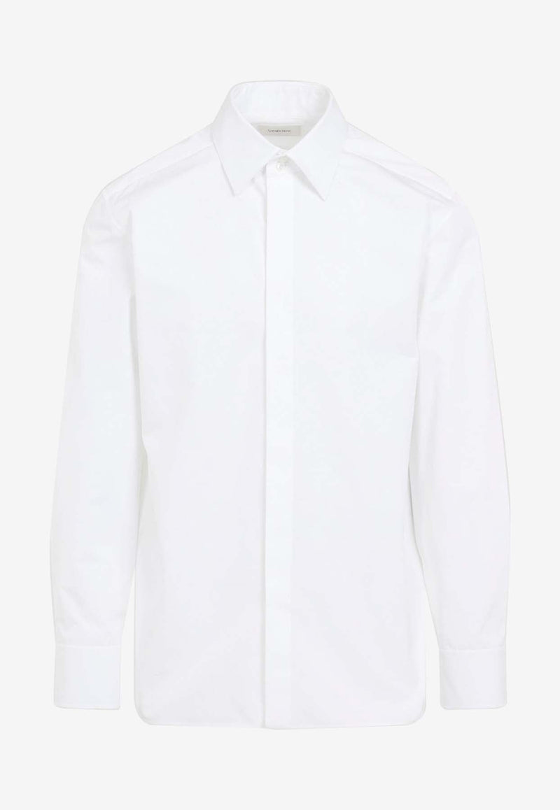 Long-Sleeved Poplin Shirt