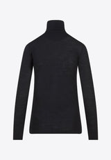 High-Neck Wool-Blend Sweater