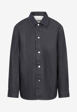 Long-Sleeved Denim Shirt