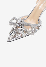 85 Crystal-Embellished Double Bow Pumps