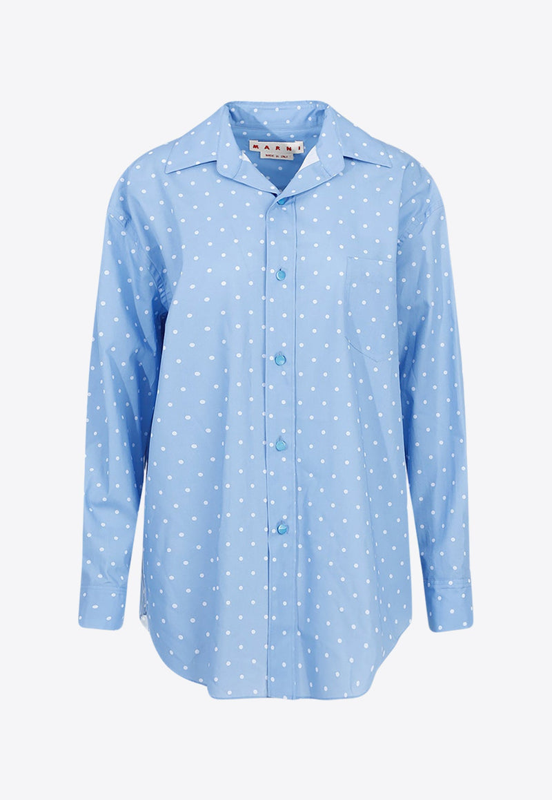 Polka-Dot Long-Sleeved Shirt