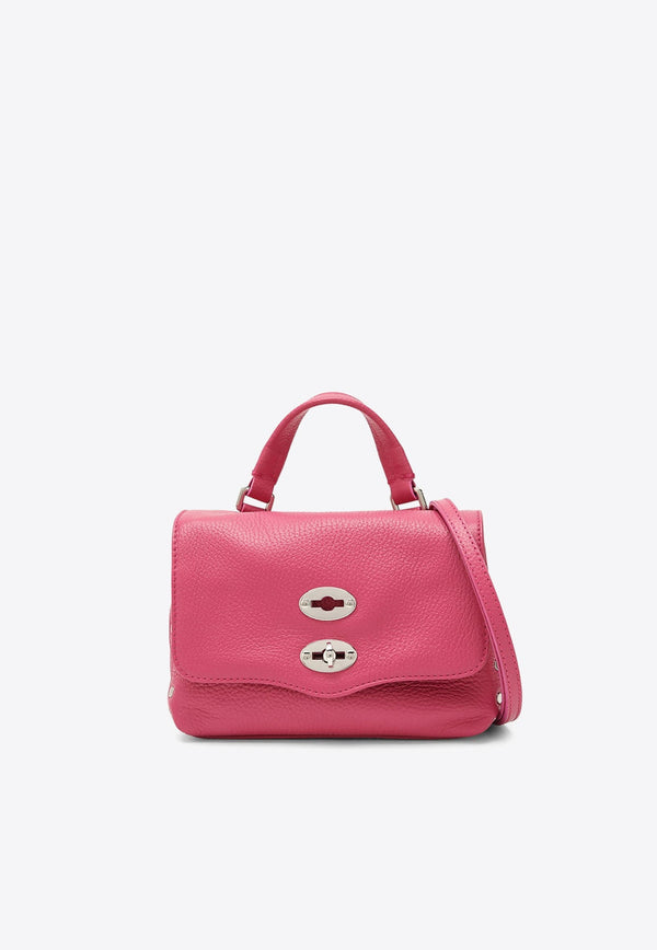 Postina Top Handle Bag in Grained Leather