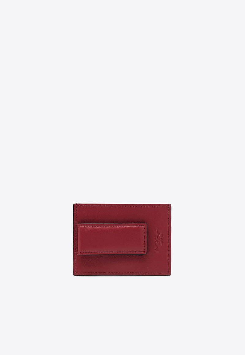 Gancini Leather Cardholder