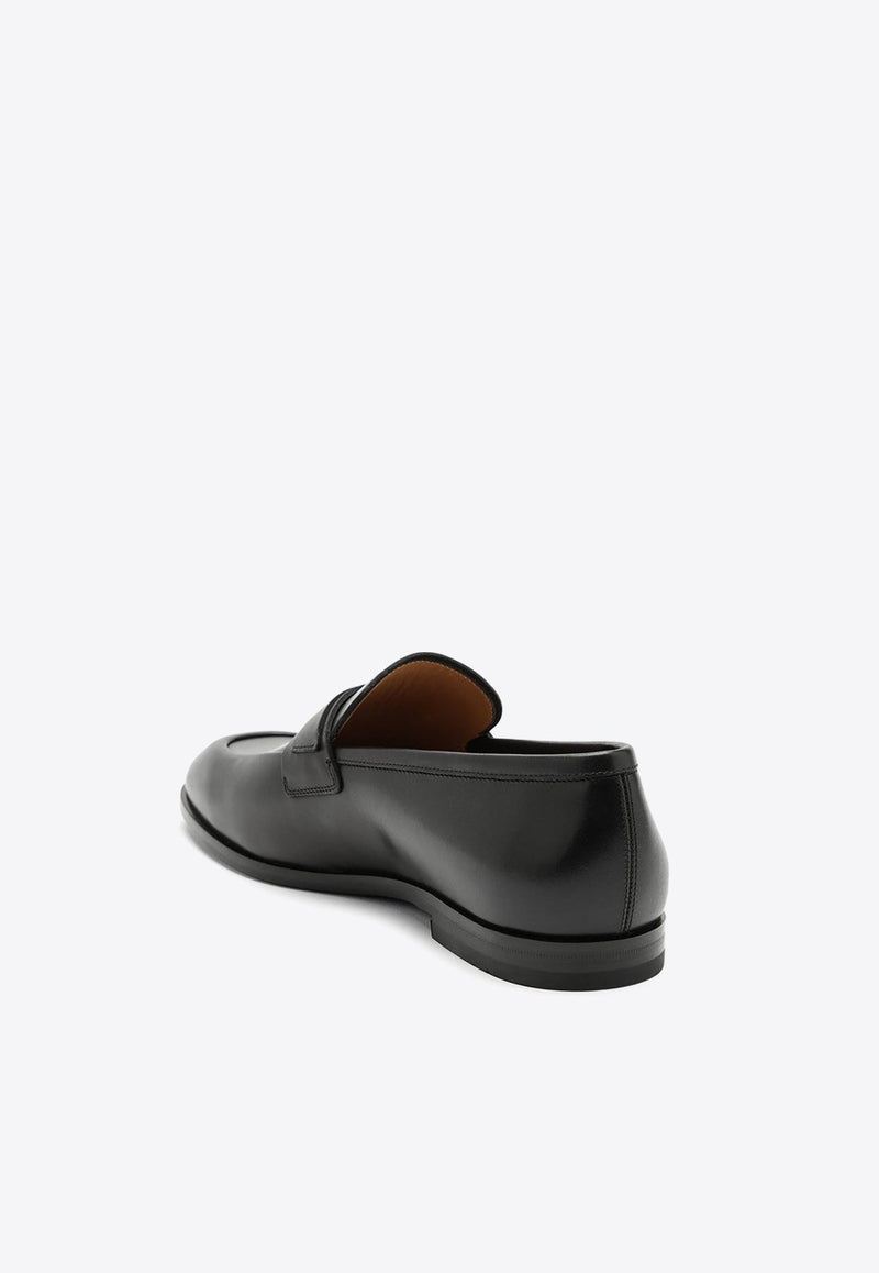 Florio Calf Leather Gancini Loafers