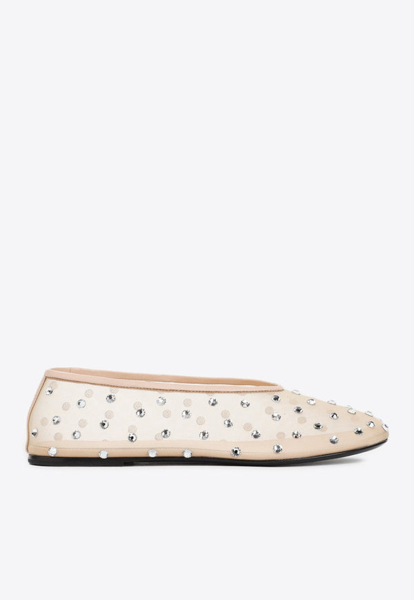 Marcy Crystal Ballet Flats