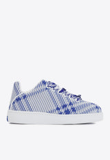 Check Knit Box Low-Top Sneakers