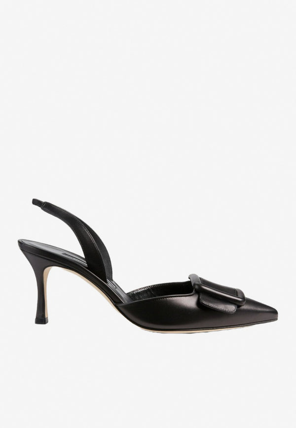 Maysli 70 Nappa Leather Slingback Pumps