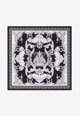 Silver Baroque Silk Foulard