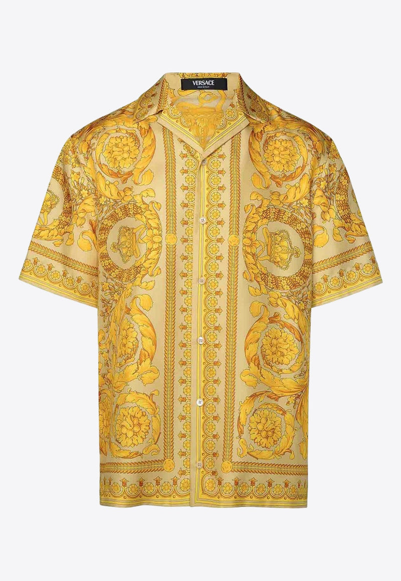 Barocco Print Silk Shirt