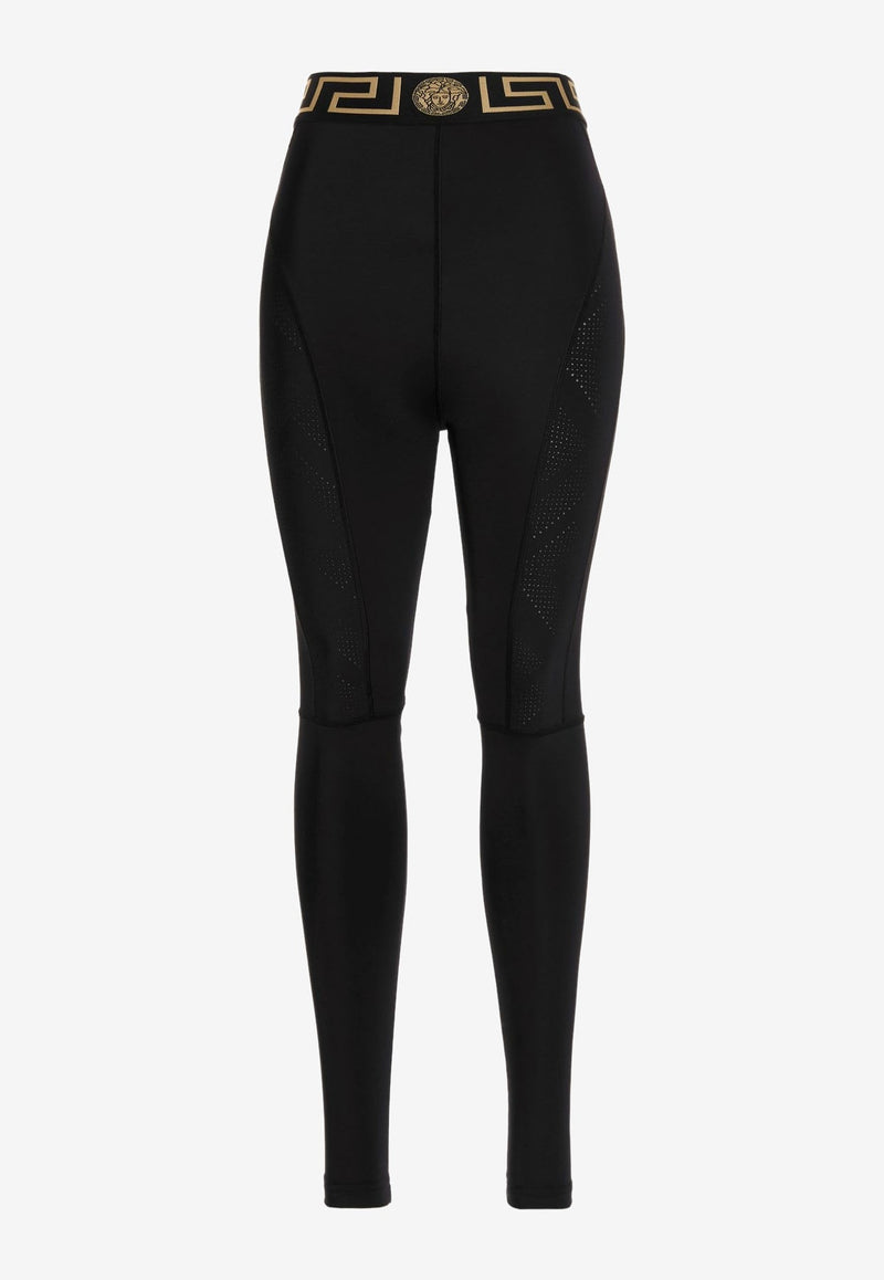 Medusa Greca High-Waist Leggings