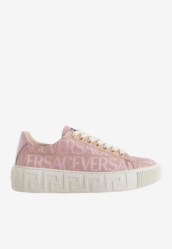 All-Over Logo Low-Top Sneakers