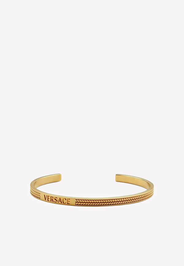 Logo Chain Cuff Bracelet