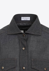 Long-Sleeved Wool Shirt