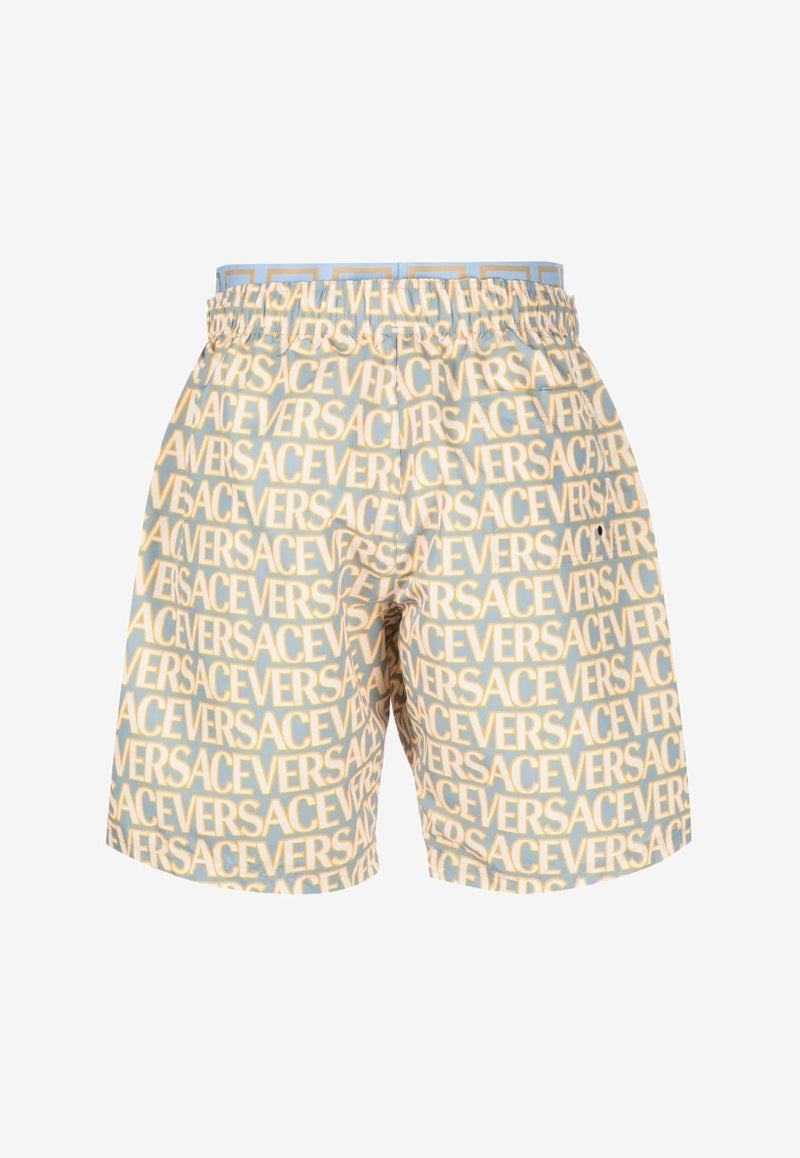 All-Over Logo Print Boardshorts