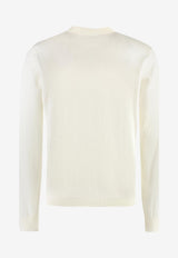 La Greca Semi-Sheer Knit Sweater