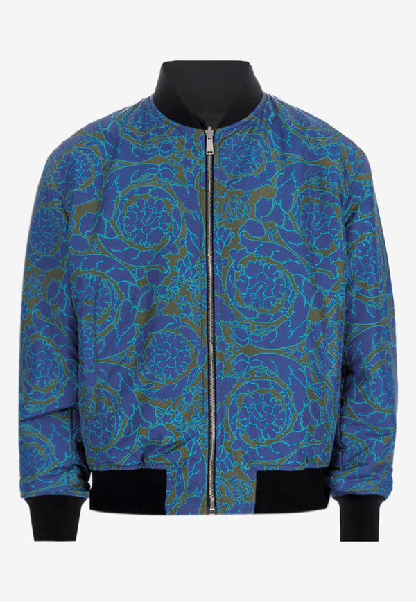 Barocco Print Reversible Bomber Jacket