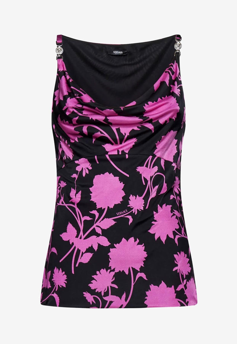 Floral Print Sleeveless Top