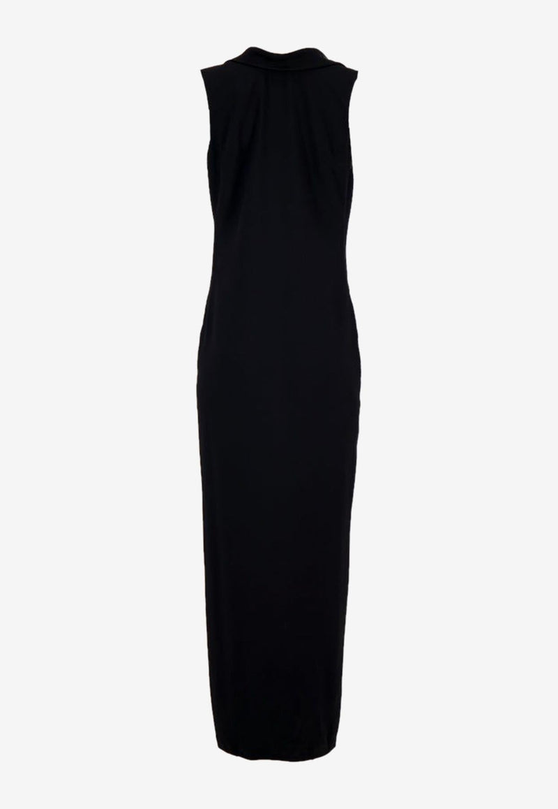 Cowl Sleeveless Maxi Dress