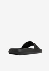 Medusa Biggie Leather Slides