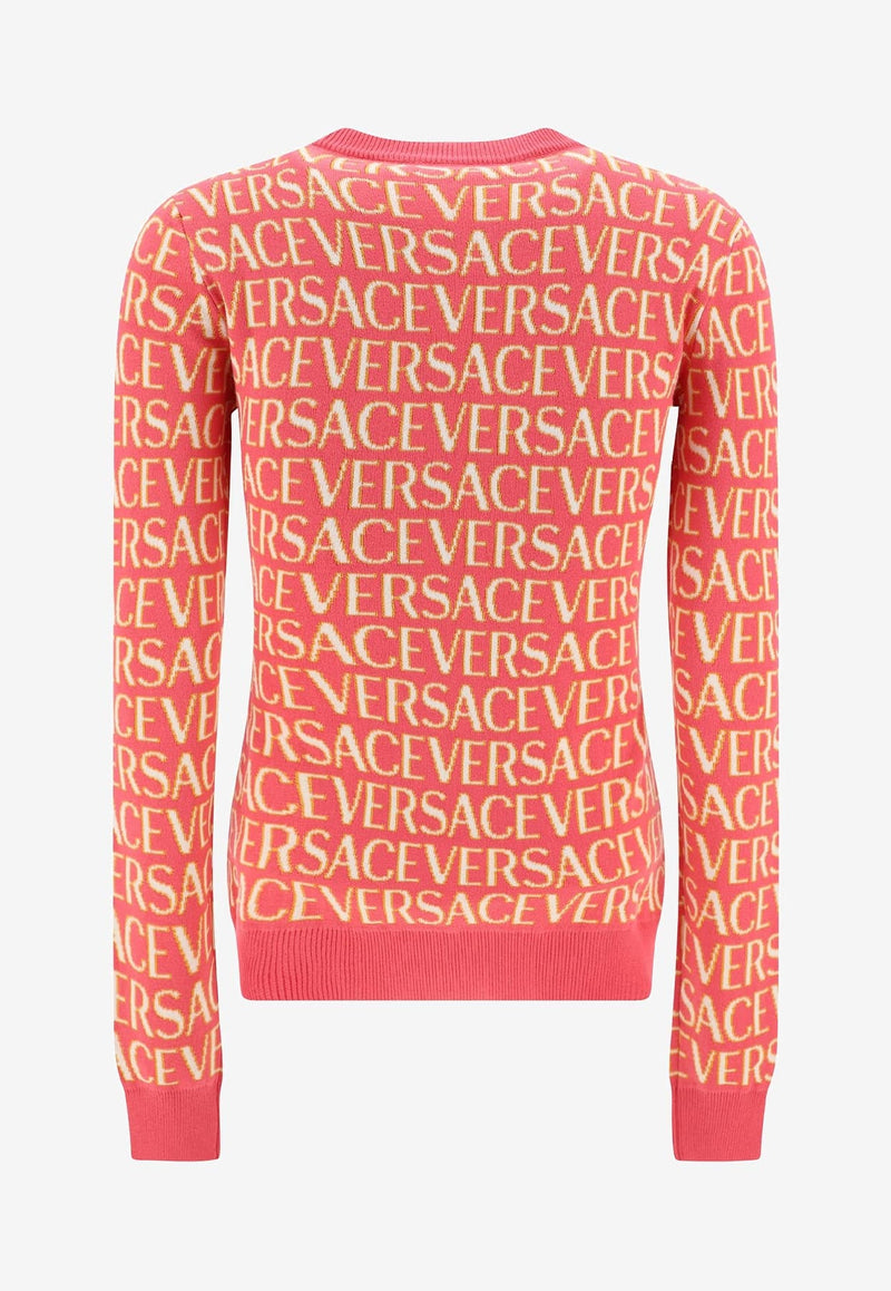 All-over Logo Jacquard Sweater