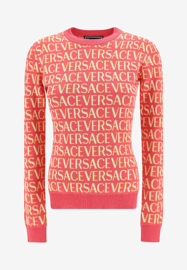 All-over Logo Jacquard Sweater