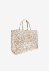 Large Barocco Athena Jacquard Tote Bag