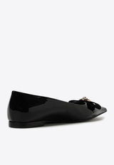 Medusa Pointed Ballet Flats in Patent Leather