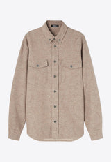 Barocco Pattern Denim Overshirt