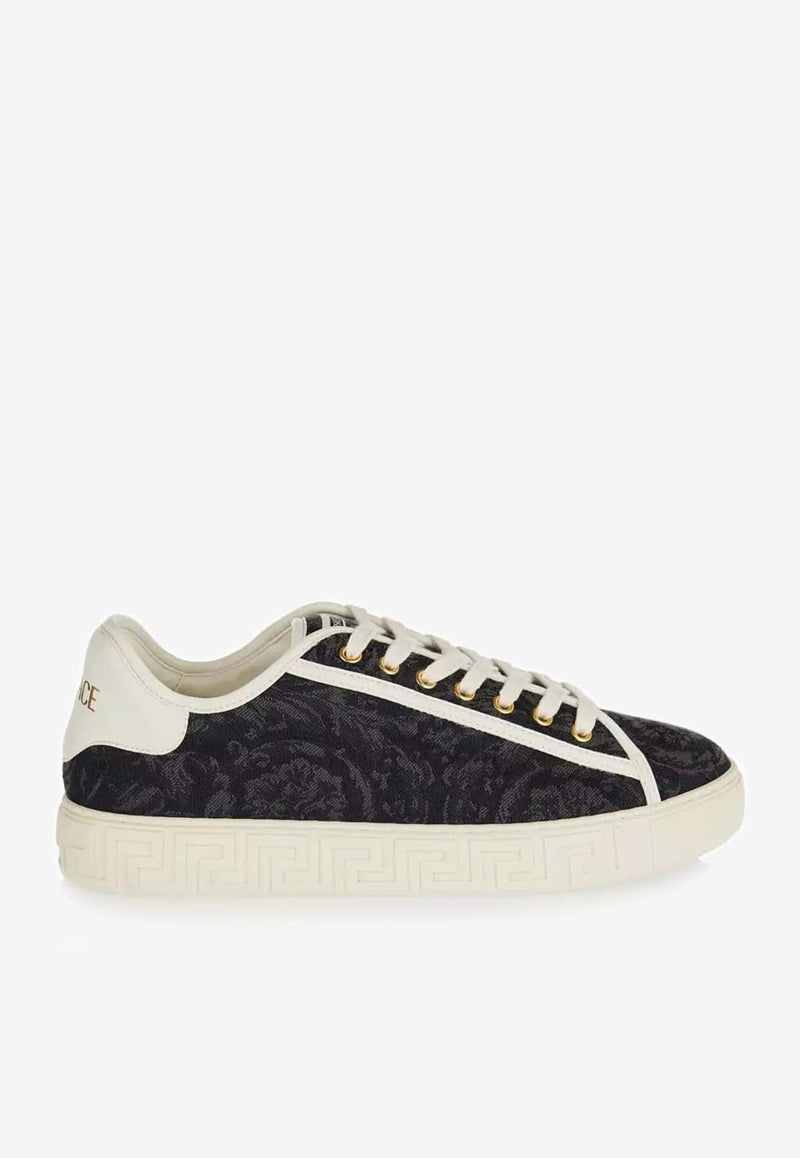 Barocco Greca Jacquard Sneakers