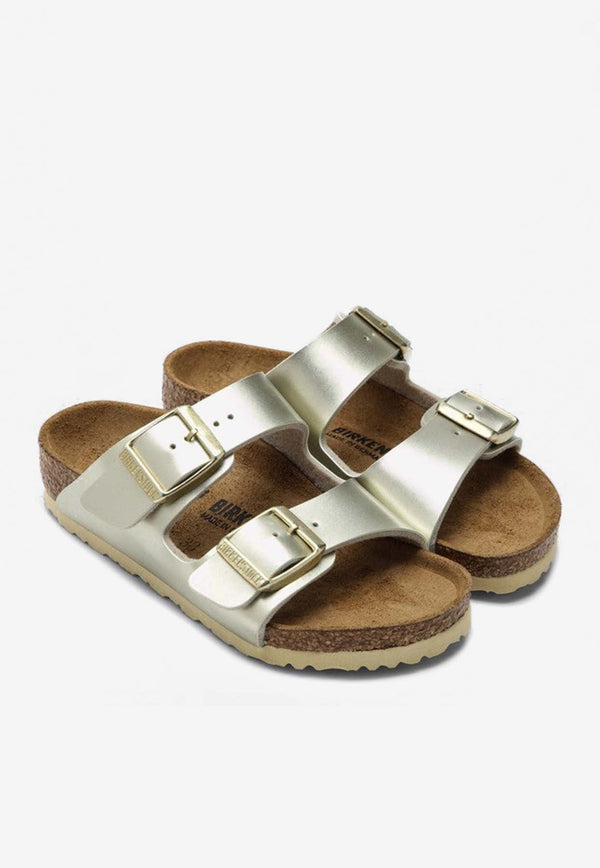 Girls Arizona Metallic Leather Sandals