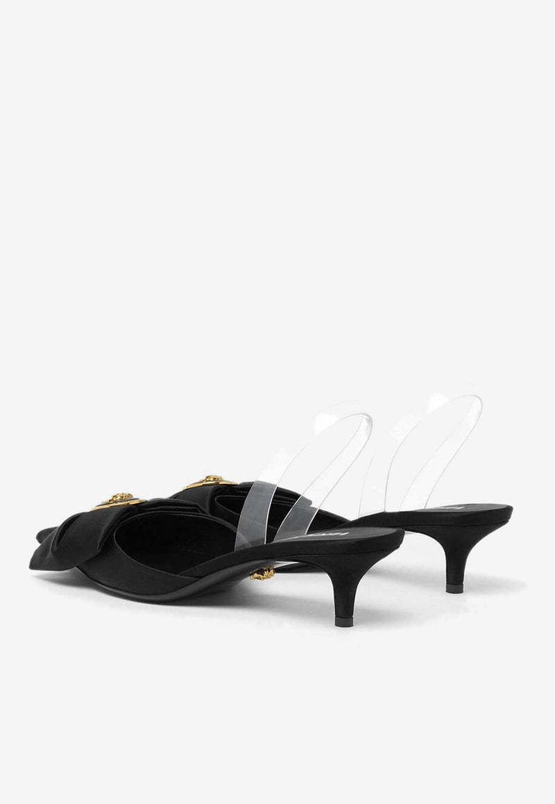 Alia 45 Slingback Satin Pumps