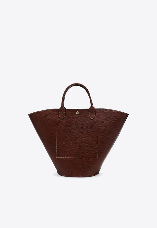 XL Épure Leather Tote Bag