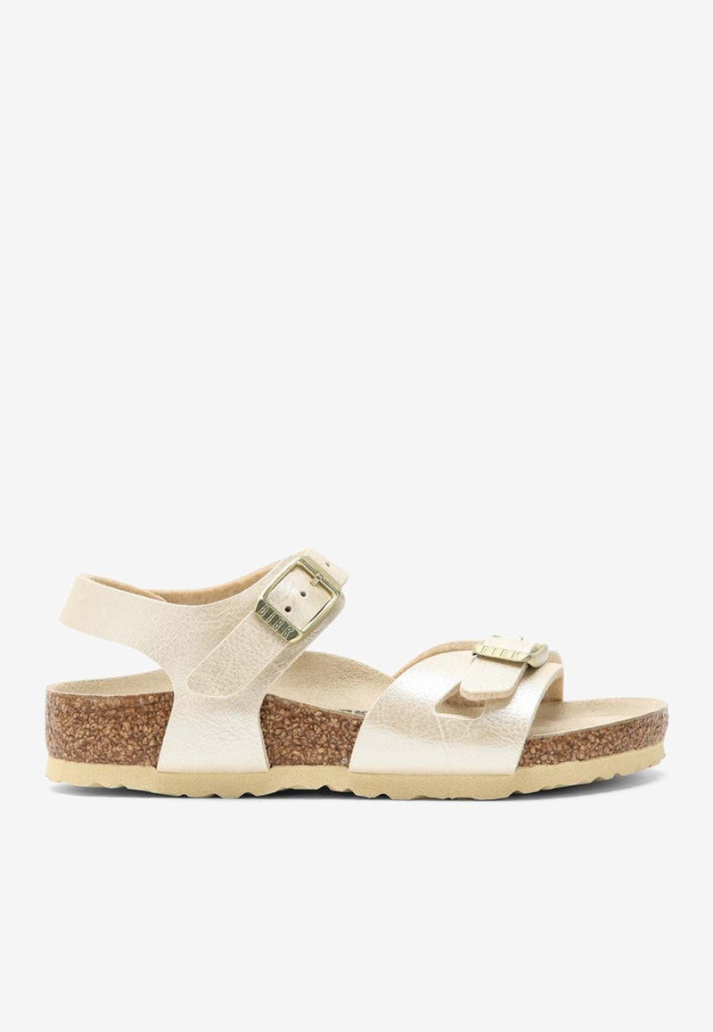 Kids Rio Leather Slingback Sandals