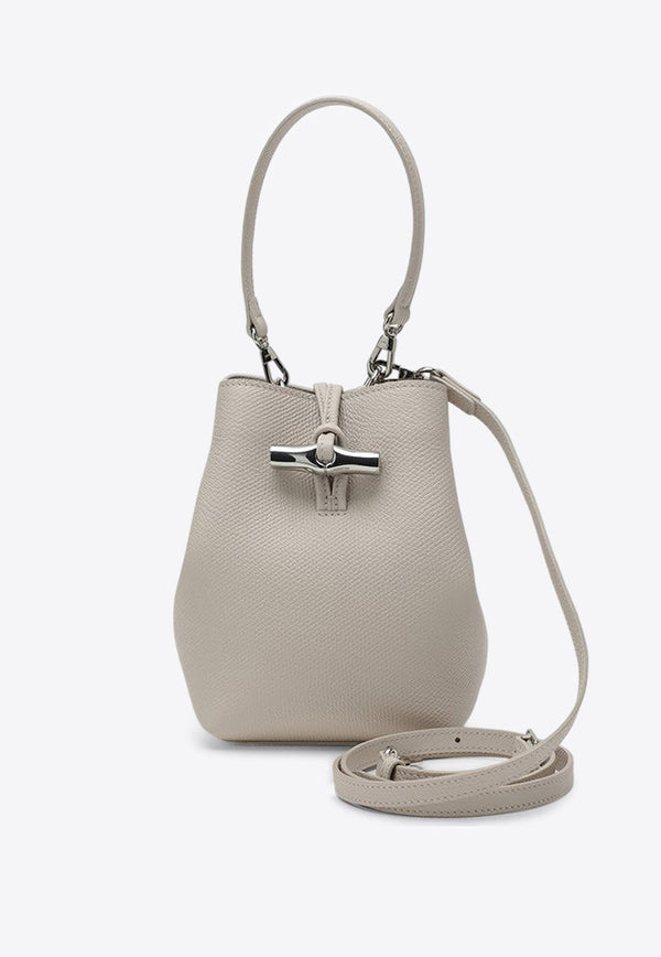 Mini Le Roseau Essential Leather Bucket Bag