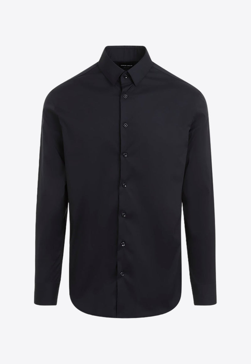 Long-Sleeved Button-Up Shirt