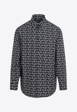 B pattern Long-Sleeved Shirt