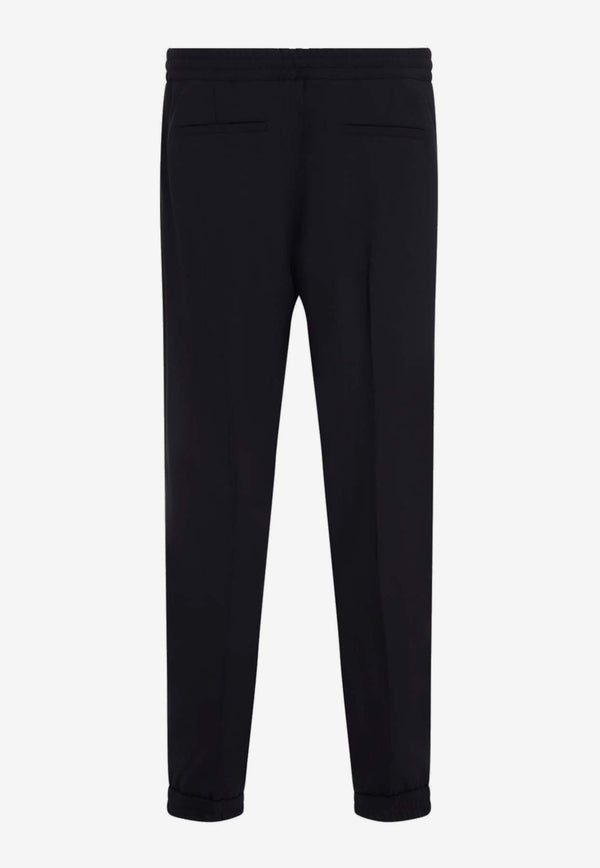 Stretch Wool Track Pants