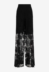 High-Rise Lace Pants